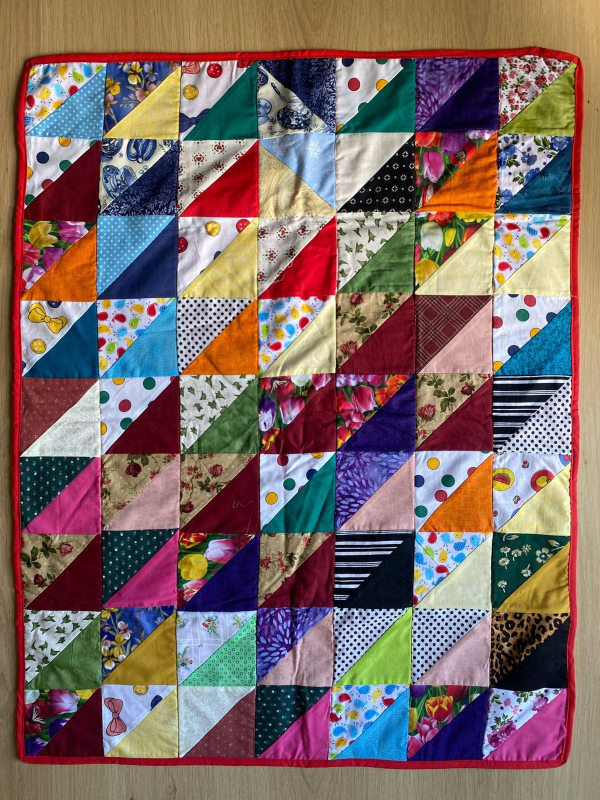 Patchwork kleed, Katoen, 87 cm, Ophalen of Verzenden, Meerkleurig