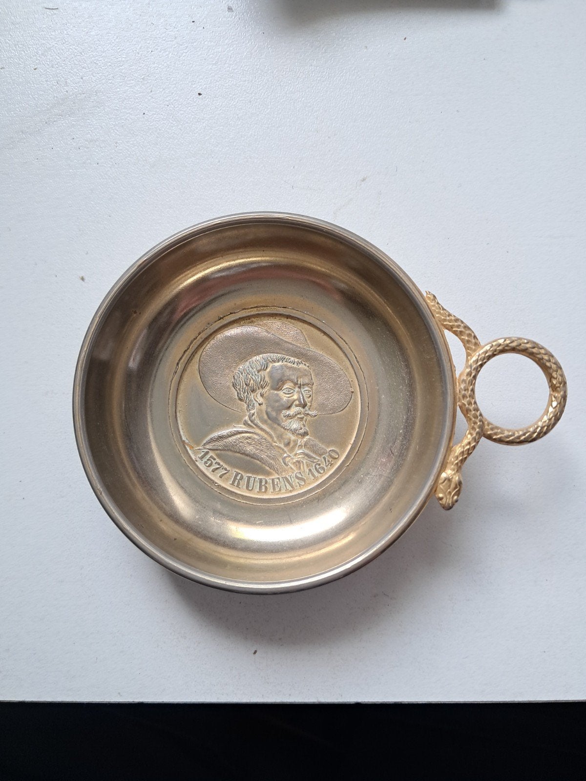 Franse wijntester met slangenhandvat, en Rubens afbeelding, Ophalen