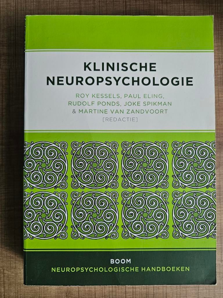 Klinische Neuropsychologie - Boom Psychologie, Boeken, Studieboeken en Cursussen, Roy Kessels, Paul Eling, Rudolf Ponds, Ophalen of Verzenden