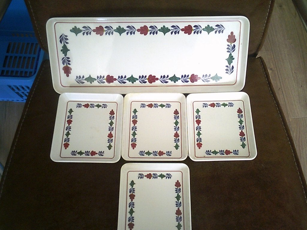 Boerenbont Mepal Cakeset, Huis en Inrichting, Keuken | Servies, Kunststof, Ophalen of Verzenden, Zo goed als nieuw, Bord(en)