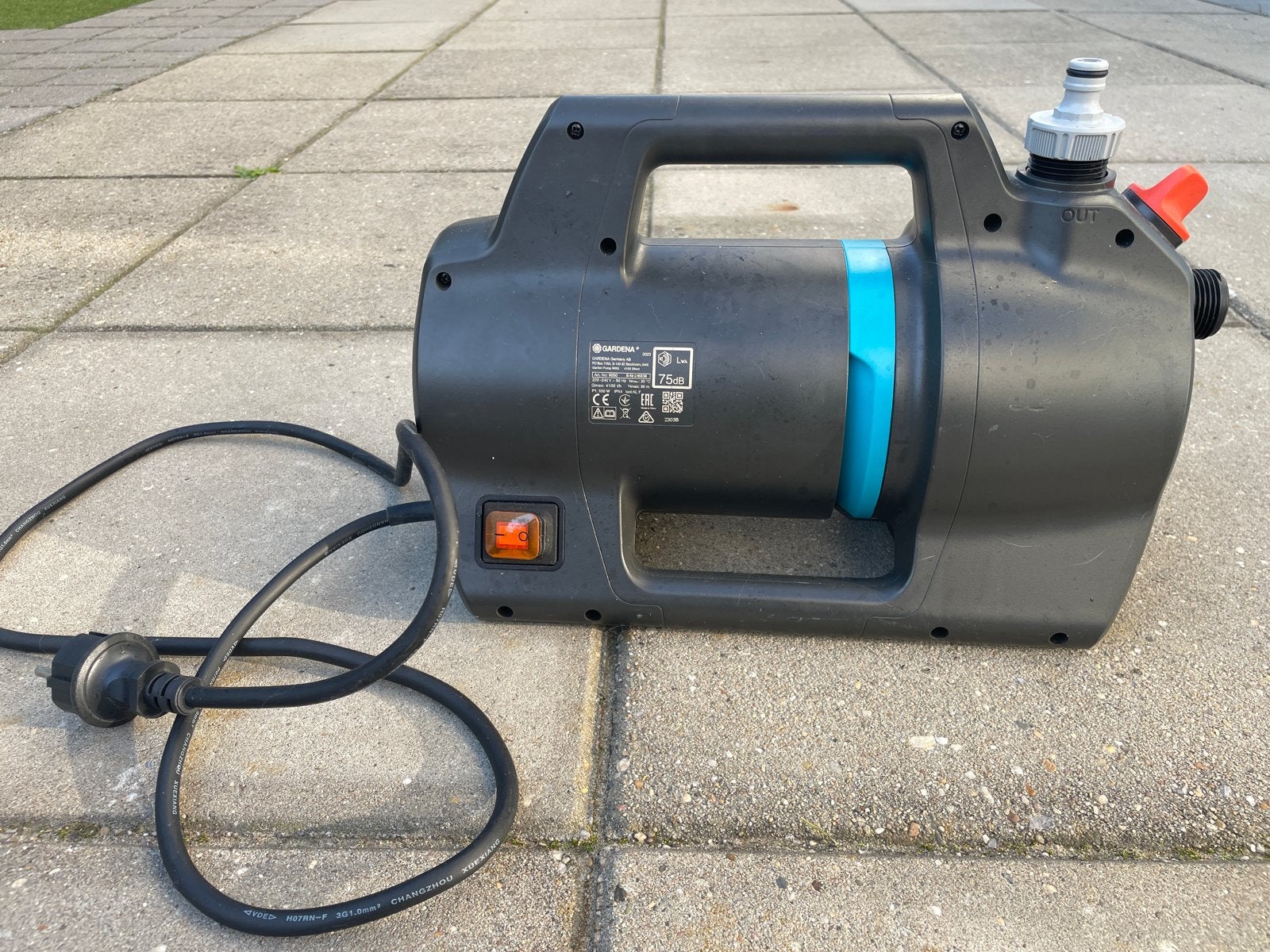 GARDENA Besproeiingspomp 4100 Silent Set, Ophalen of Verzenden, Zo goed als nieuw, Elektrisch, Besproeiingspomp