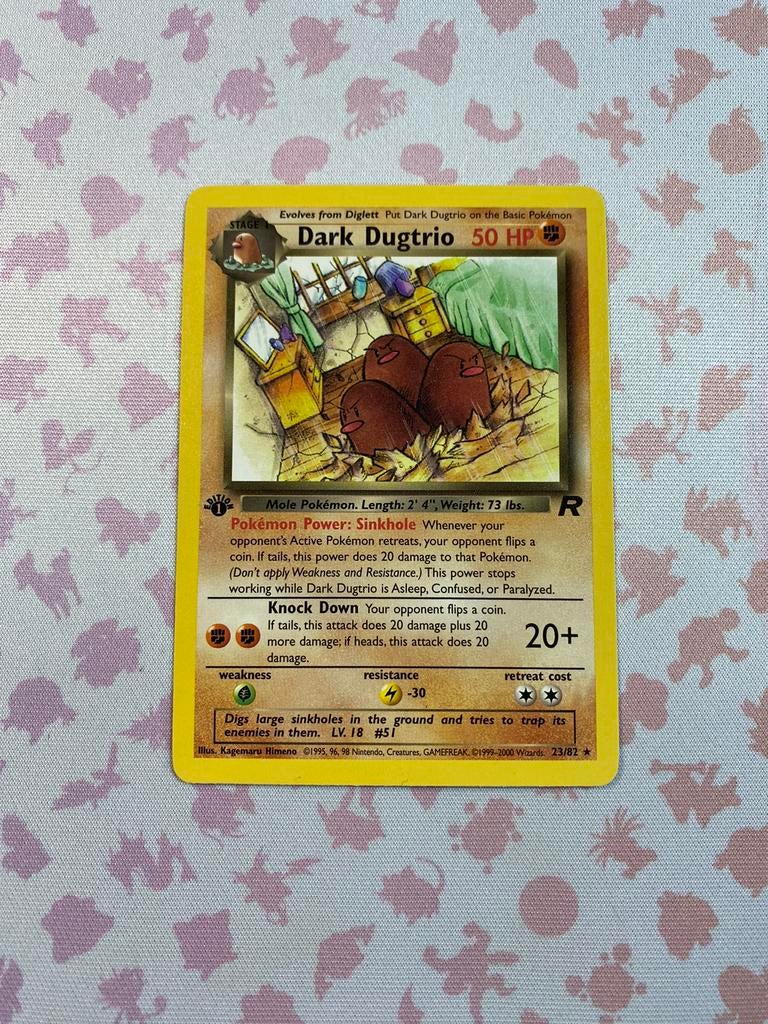 DARK DUGTRIO TR 23 FIRST EDITION NEAR MINT, Ophalen of Verzenden, Zo goed als nieuw
