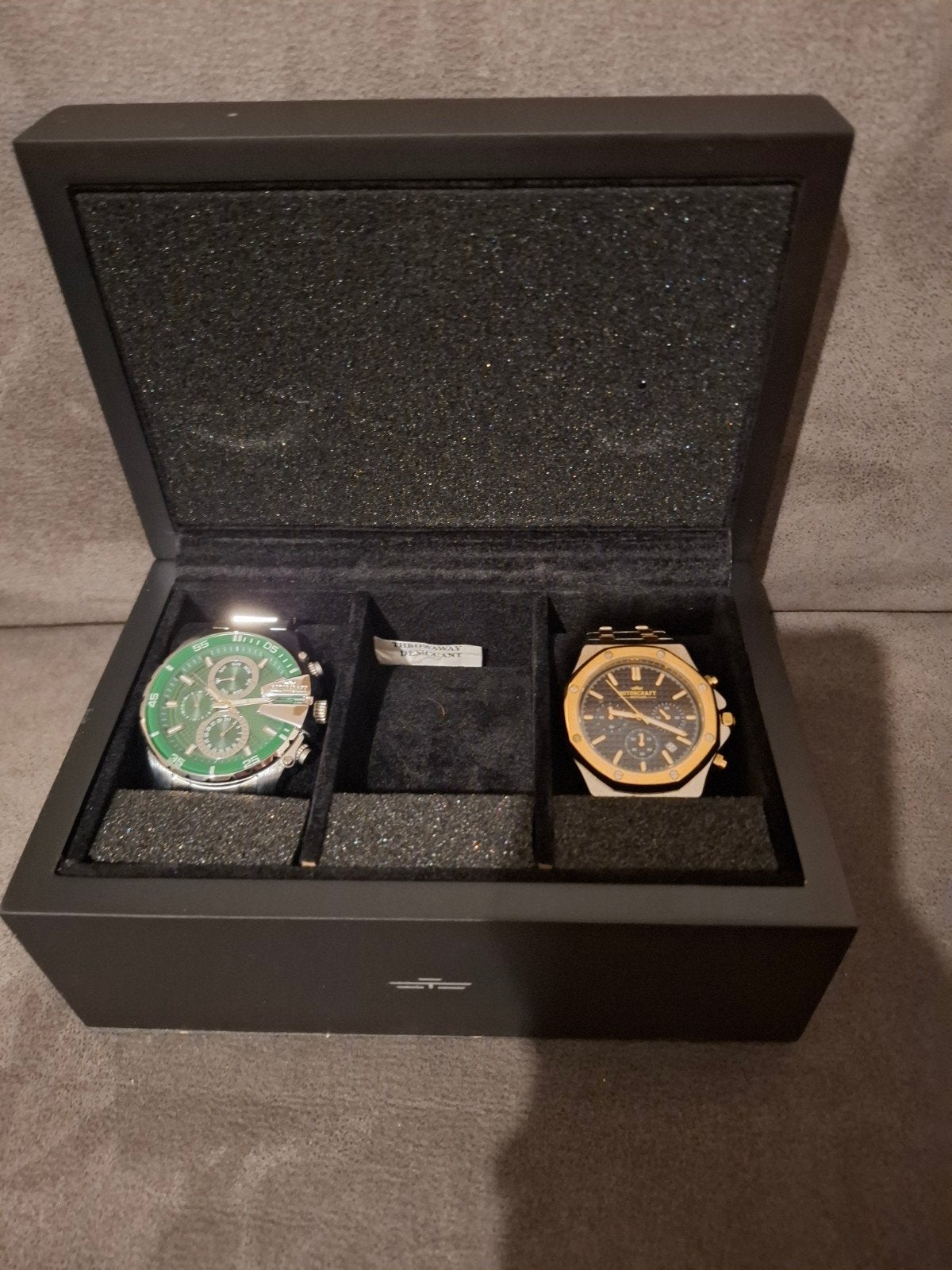 2 Rotorcraft horloges in originele doos, Overige merken, Staal, Staal, Polshorloge