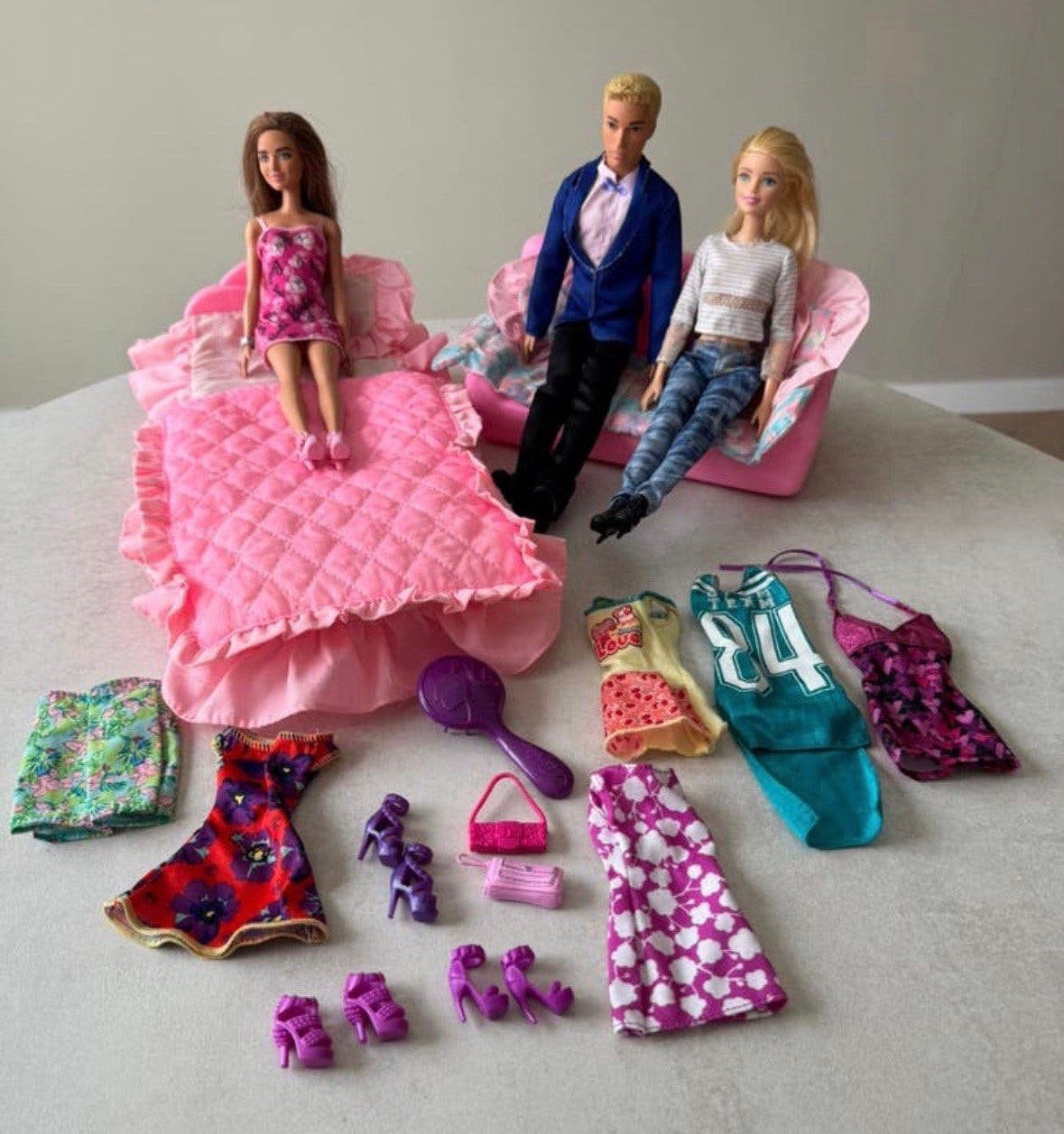 Barbie poppen kleding accessoire meubels, Ophalen of Verzenden, Gebruikt, Barbie