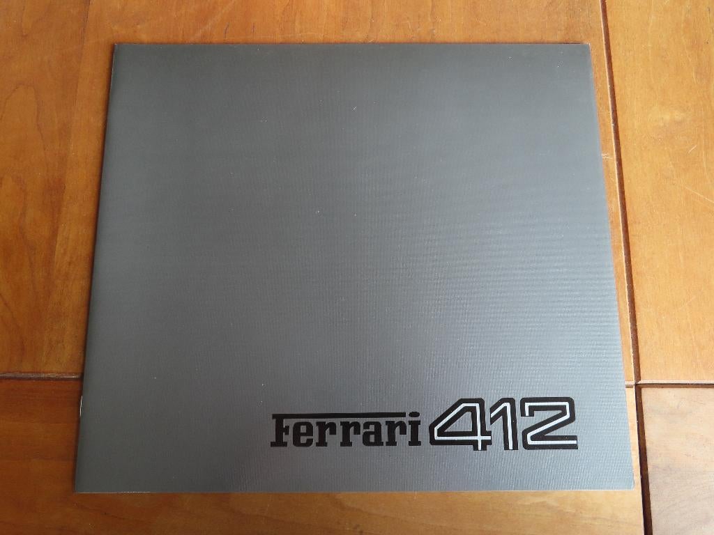 Prestige brochure Ferrari 412 1985, Ophalen of Verzenden, Zo goed als nieuw, Ferrari, Ferrari