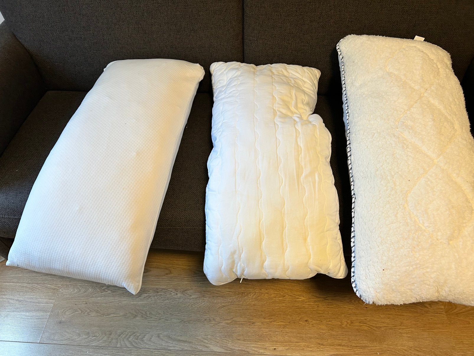 3 kussens 40x 80 cm, Ophalen of Verzenden, Zo goed als nieuw, Eenpersoons, Wit