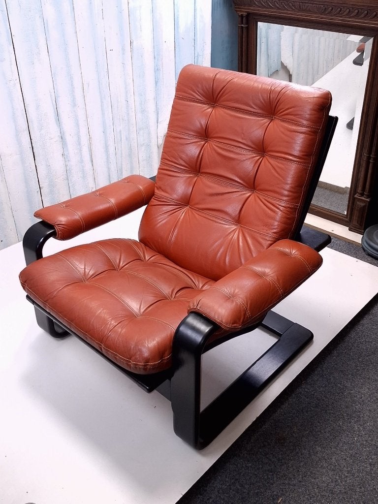 Vintage Coja fauteuil 1968 Coja, Ophalen, Gebruikt, Gispen, 50 tot 75 cm