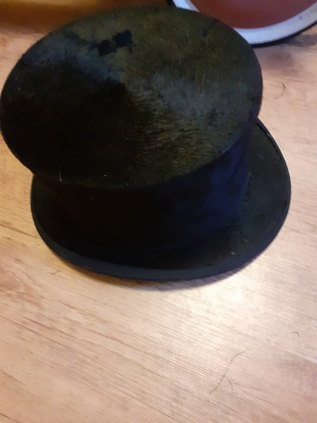 antiek brocante zwarte hoge hoed maat 58 59, Antiek en Kunst, Ophalen of Verzenden
