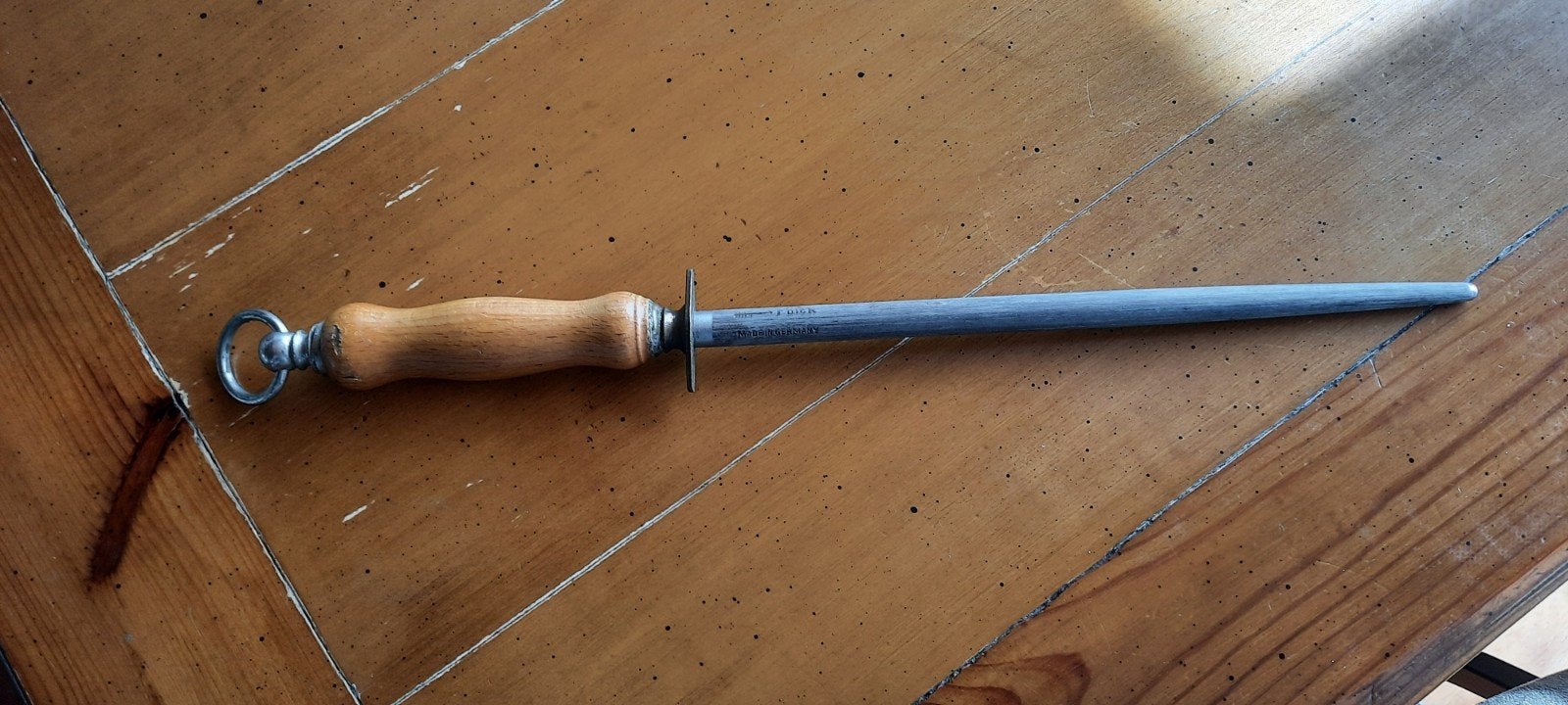 Aanzetstaal getekende pijl F.Dick made in Germany, Ophalen