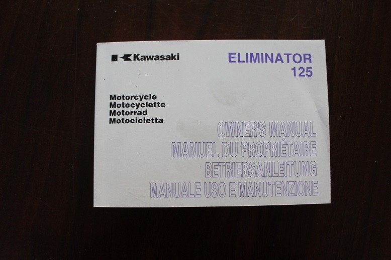 Kawasaki Eliminator 125 2006 motorcycle owner's manual BN125, Ophalen of Verzenden, Kawasaki