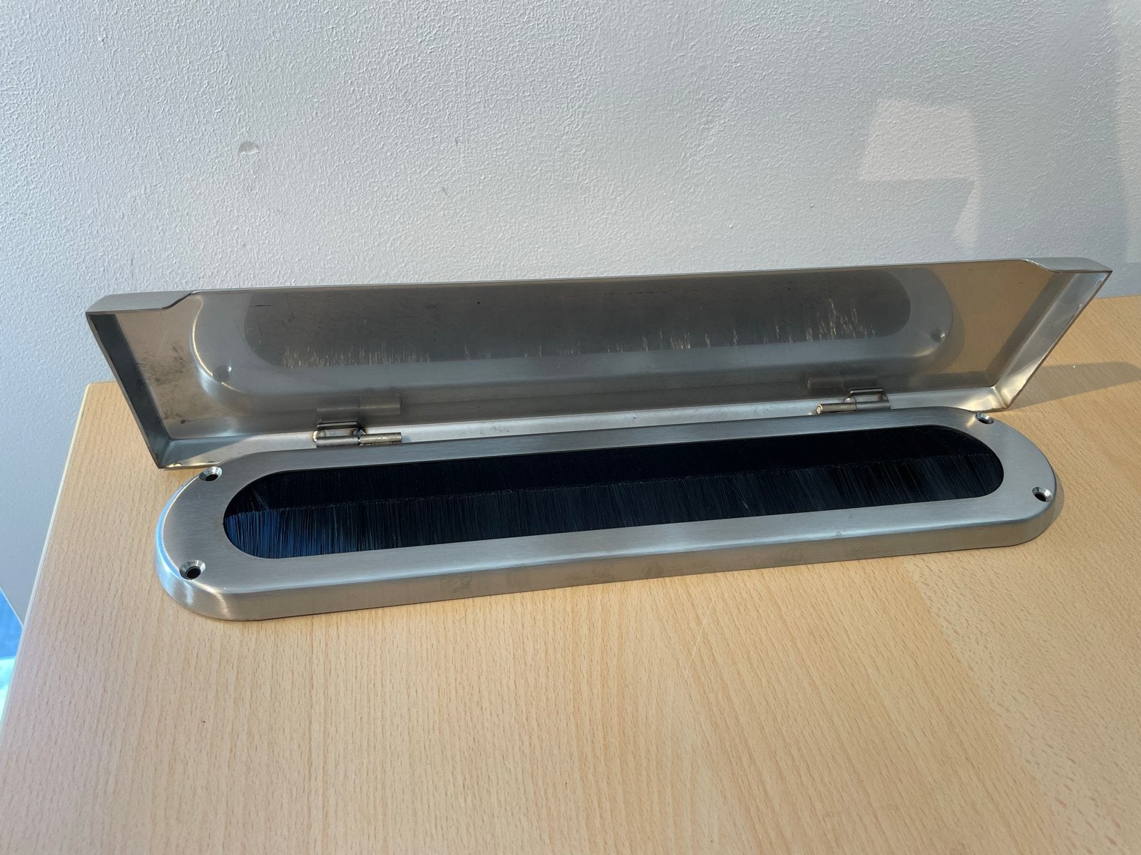 RVS Tochtklep / Binnen Briefplaat 342x79mm, Ophalen of Verzenden, Zo goed als nieuw
