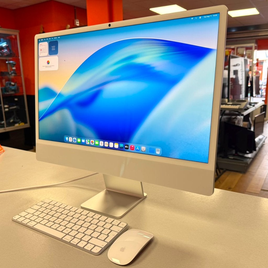iMac 2024 24" M4 8C CPU/8C GPU/16GB/256GB SSD Apple Garantie, Computers en Software, Apple Desktops, Apple, Zo goed als nieuw
