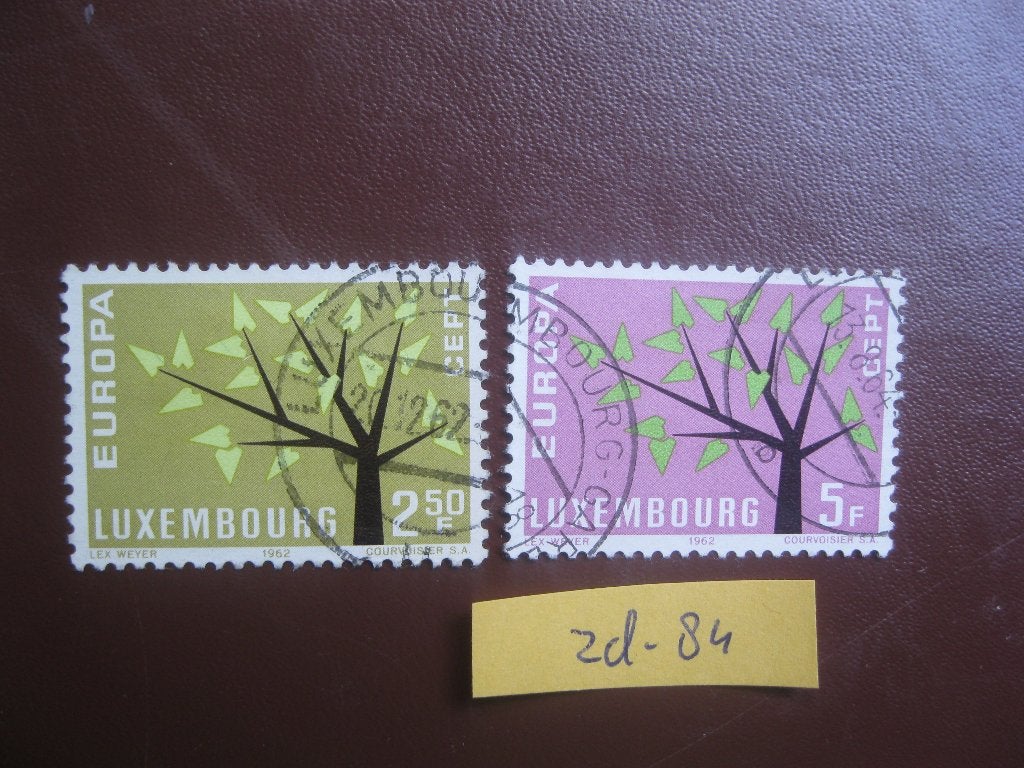luxemburg - europa zegels 1962 (zd-84), Ophalen of Verzenden, Luxemburg, Gestempeld