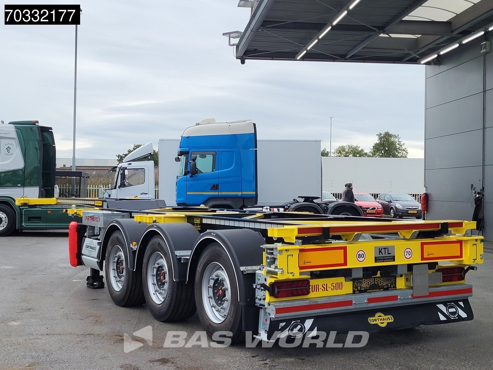 Orthaus CGS (Euro Slider 500) 3 assen Multi 45ft Lift Axle e, Auto's, Stof, Overige brandstoffen, Zwart, Bedrijf