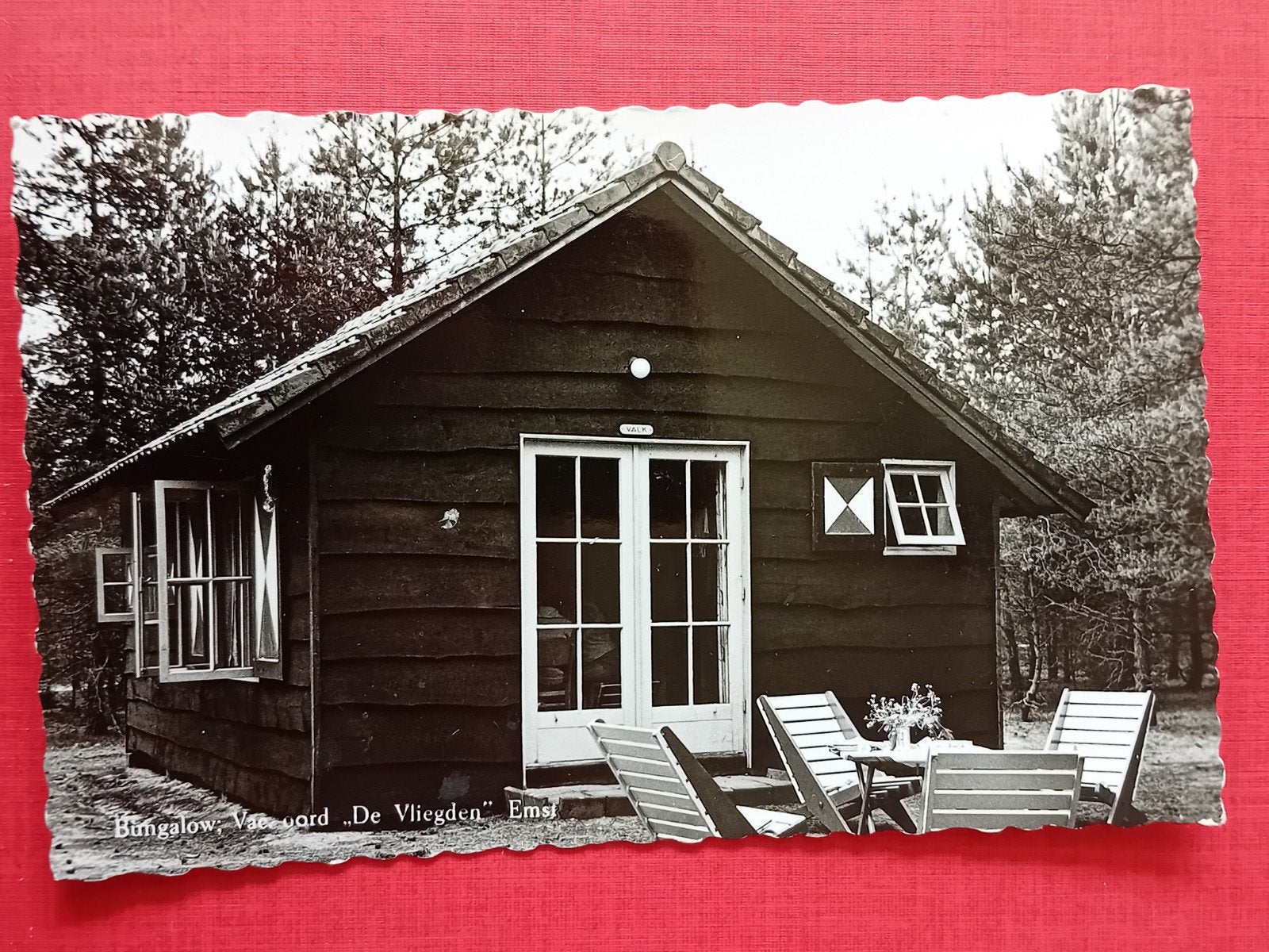 Oude Ansichtkaart Bungalow "De Vliegden" Emst Gelderland, Ophalen of Verzenden, 1960 tot 1980, Gelopen, Gelderland