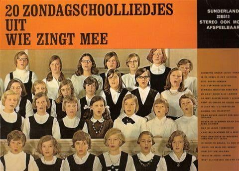 Zondagschoolliedjes uit "Wie Zingt Mee" -LP - van vroeger!, Ophalen, Gelezen