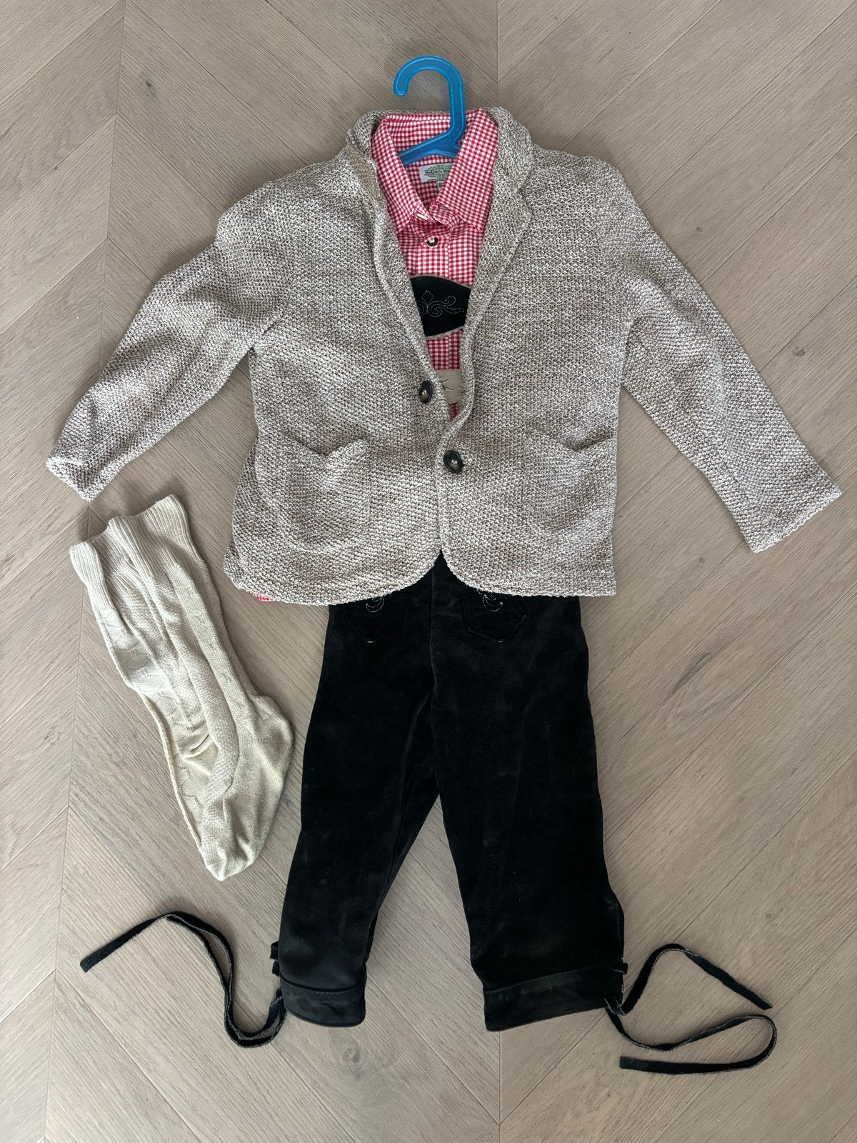 Complete Lederhose set kind - Oktoberfest maat 116/122, Ophalen of Verzenden, Gebruikt, Jongen