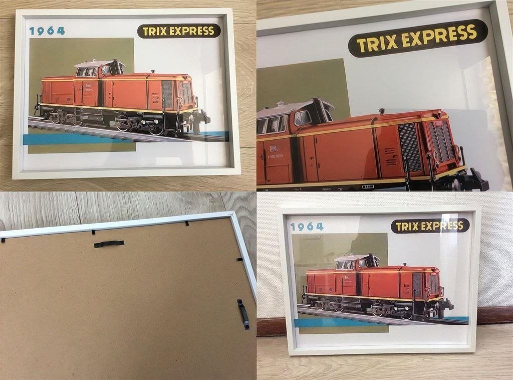 TRIX EXPRESS trein modelbaan Poster in frame, Wisselstroom, Verzenden, Märklin, Nieuw