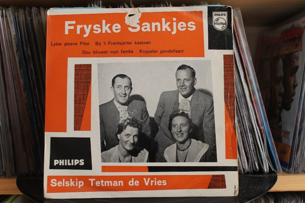 7" Single Selskip Tetman De Vries - Fryske Sankjes, Gebruikt, 7 inch, Ophalen of Verzenden, Pop