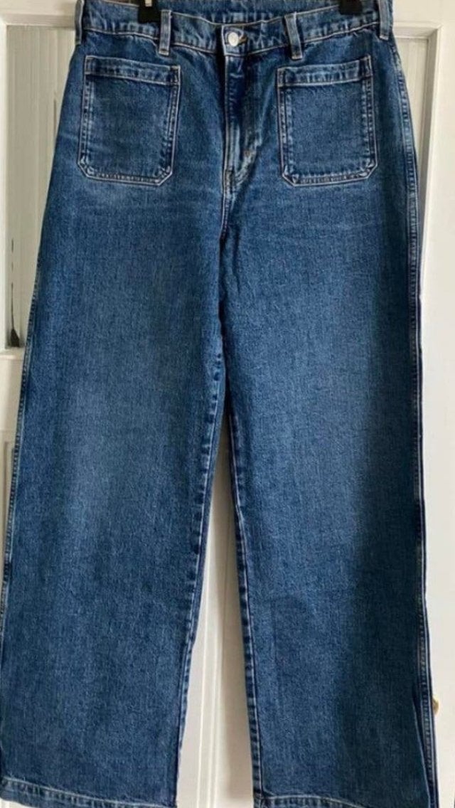 Wide leg jeans van Arket 40/42, Ophalen of Verzenden, Gedragen, Blauw, Overige jeansmaten