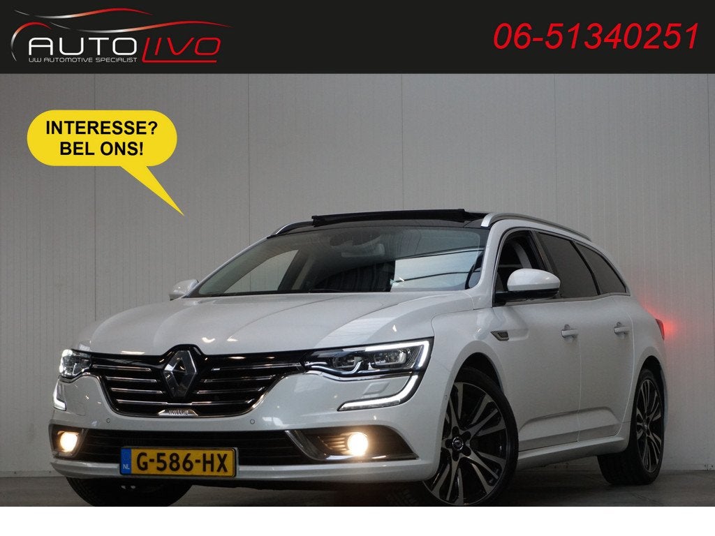 Renault Talisman Estate 1.6 TCe Initiale Paris 200 PK! AUTOM, Auto's, Renault, 1618 cc, Gebruikt, 4 cilinders, 1850 kg
