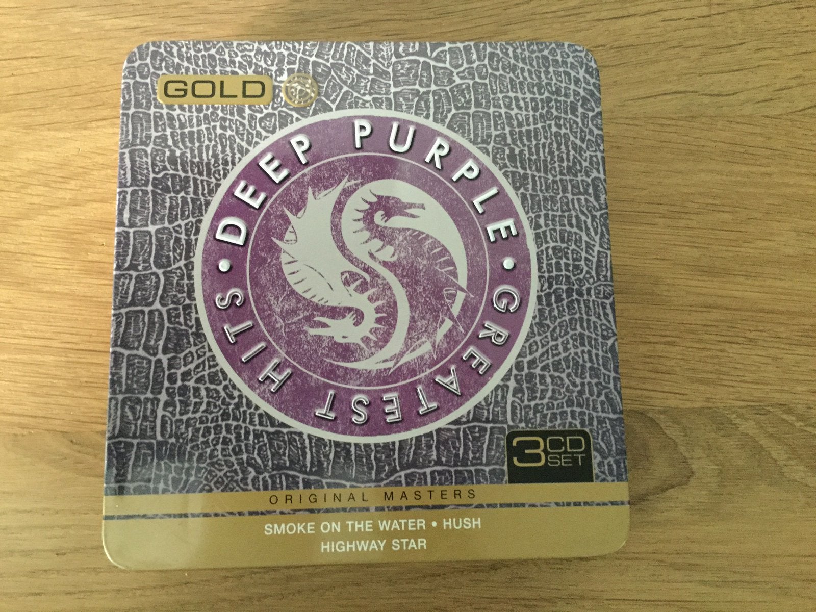 Deep Purple-Greatest hits 3cd metal box. Gold., Ophalen of Verzenden, Zo goed als nieuw, Poprock