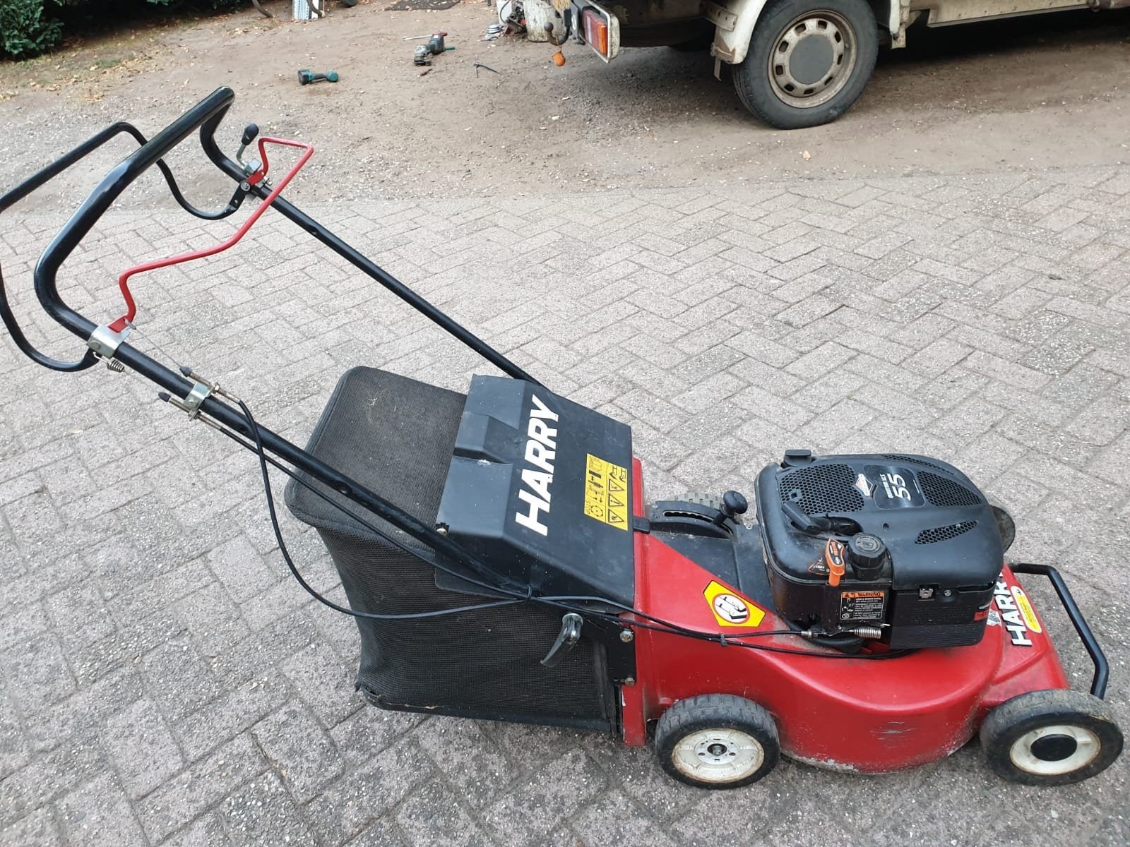 te koop gazonmaaier Harry., Ophalen, Gebruikt, 50 cm of meer