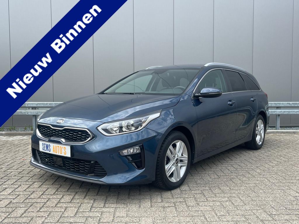 Kia Ceed Sportswagon 1.0 T-GDi MHEV DynamicPlusLine NAP / Ca, 1309 kg, Blauw, Leder en Stof, Hybride Elektrisch/Benzine