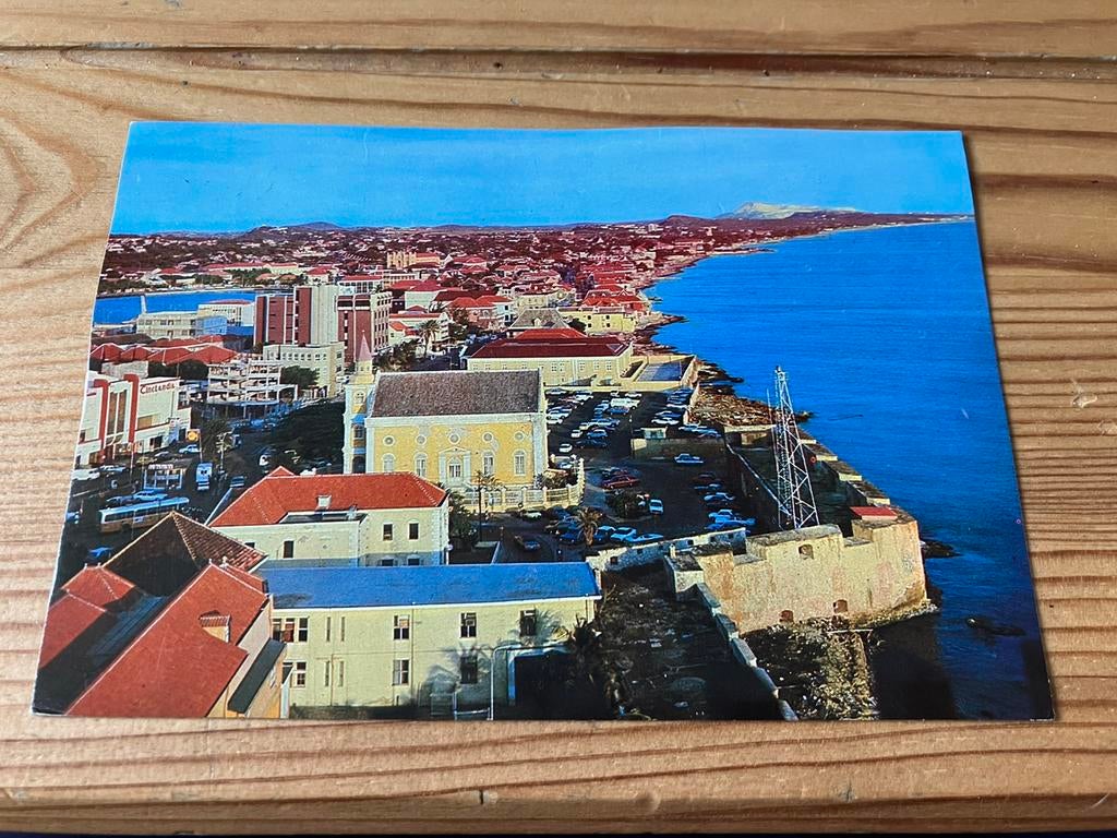 Ansichtkaart Curacao, punda met zuidkust, antillen, Ophalen of Verzenden