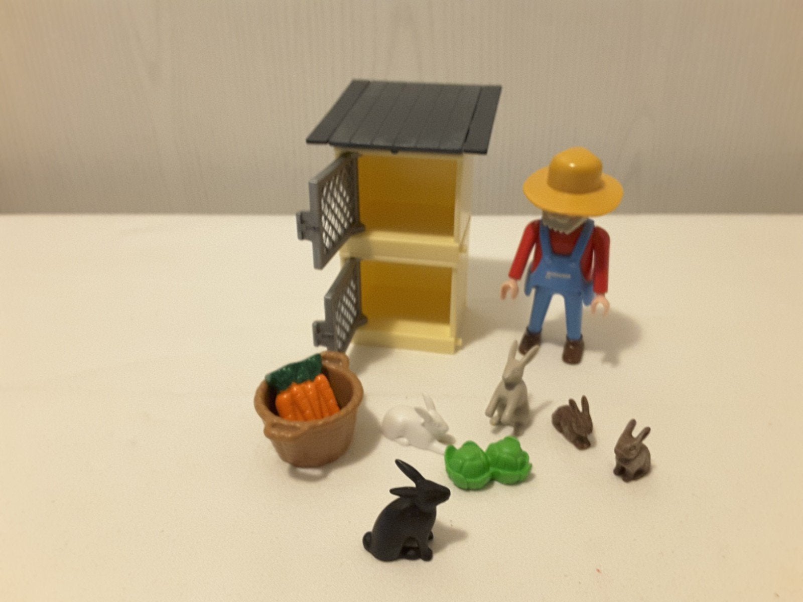 Playmobil 4491 boer met konijnen en hokken compleet, Complete set, Overige typen, Ophalen of Verzenden, Zo goed als nieuw