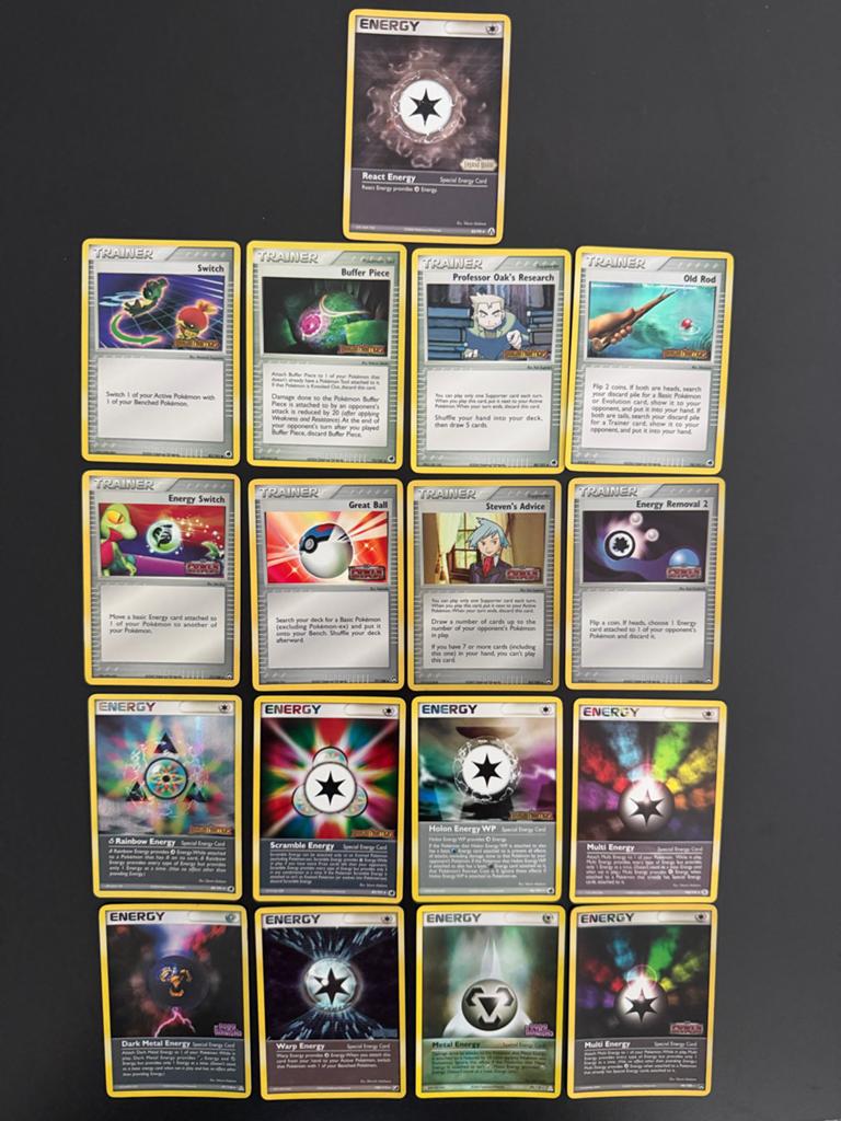 Pokémon kaarten - TCG Trainer & Energy kaarten. Stamped, Ophalen of Verzenden, Gebruikt, Meerdere kaarten, Foil