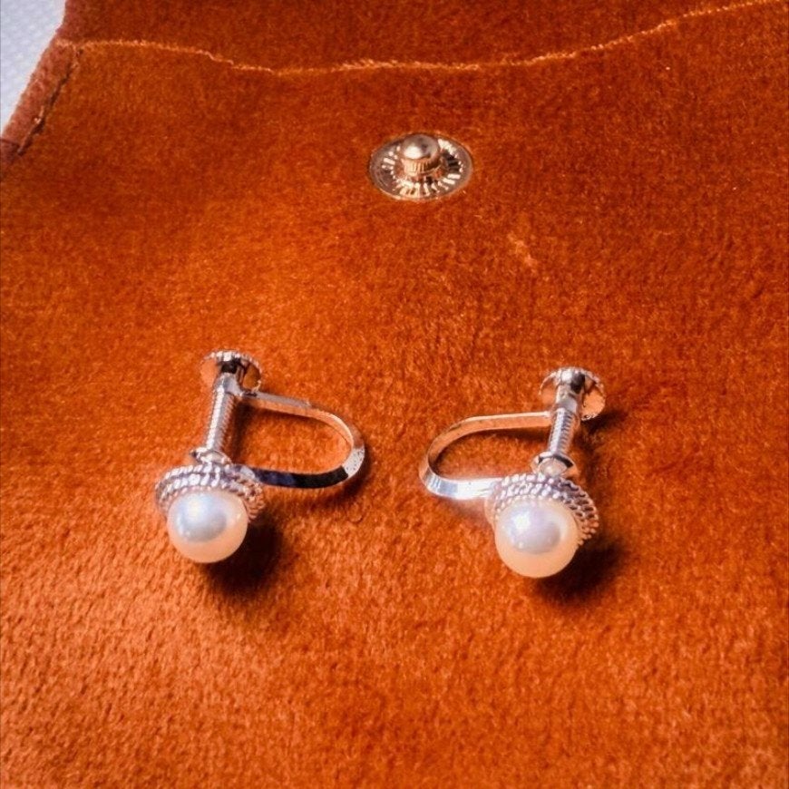 Japanse Akoya Parel Zilveren Oorbellen, Sieraden, Tassen en Uiterlijk, Oorbellen, Hangers, Wit, Nieuw, Ophalen of Verzenden