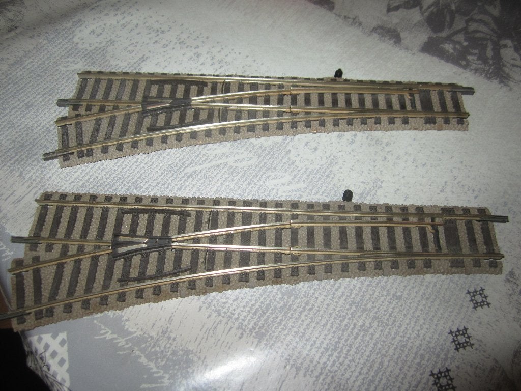 fleischmann Ho profi rails 2 wissels 6140 links, Hobby en Vrije tijd, Gebruikt, Gelijkstroom, Fleischmann, Rails