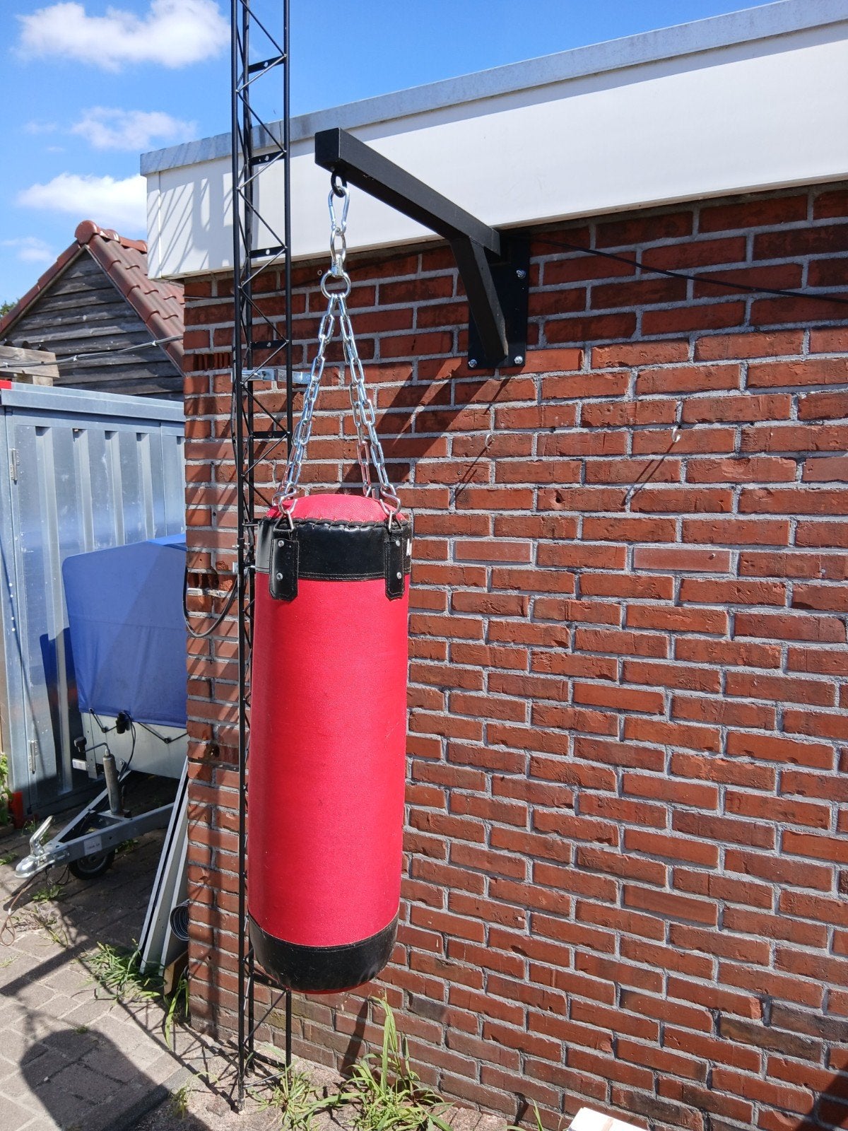 boxzak met beugel, Ophalen, Zo goed als nieuw, Bokszak