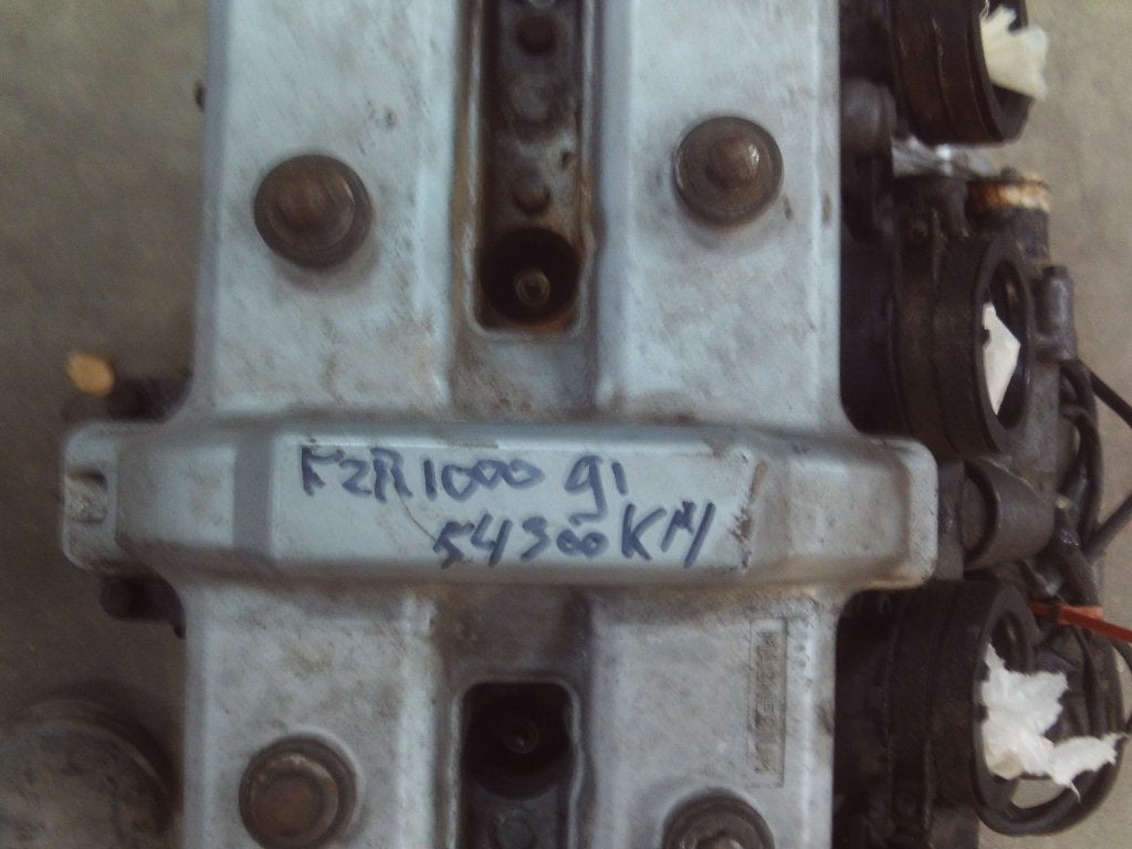 Motorblok Yamaha FZR 1000 bj 91 (type 3 GM) 54300 km, Motoren, Ophalen of Verzenden, Gebruikt