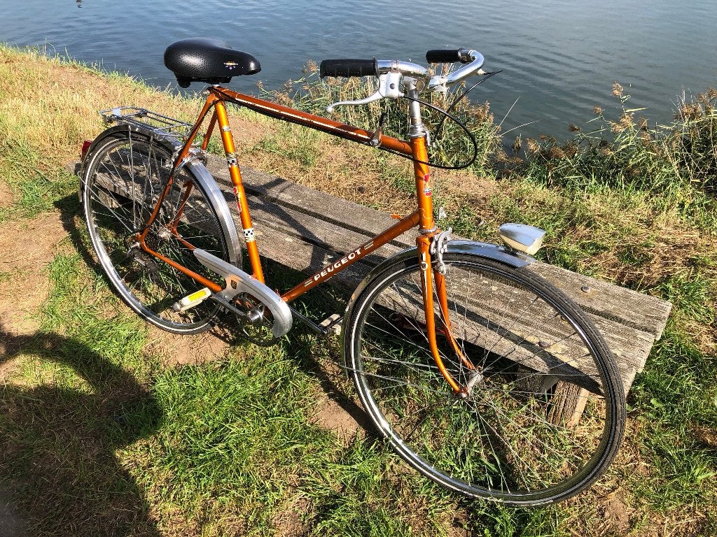 Vintage Peugeot fiets, Fietsen en Brommers, Ophalen, Jaren '60 of nieuwer, Velgrem, 59 cm of meer