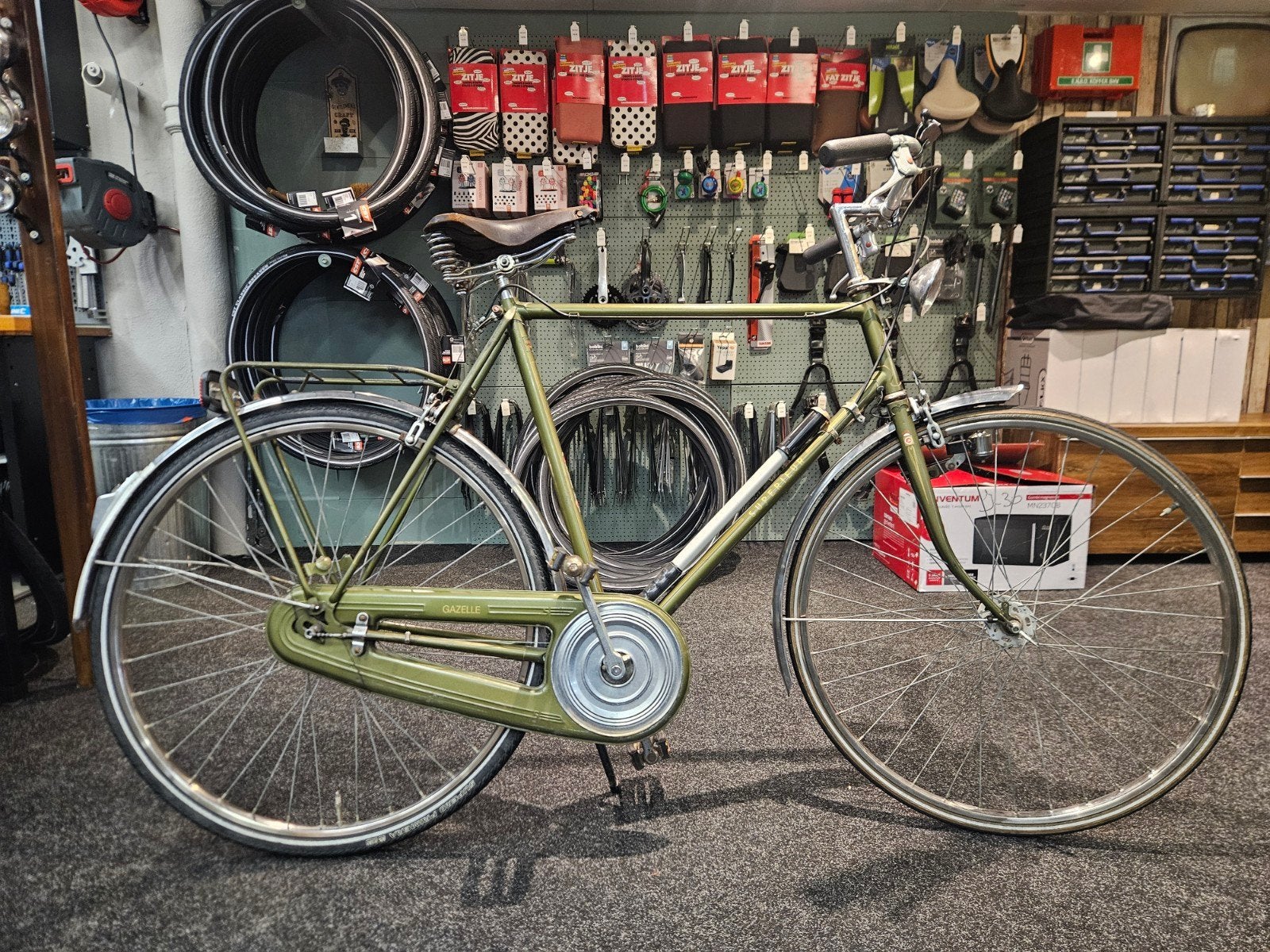 gazelle superieur vintage, 59 cm of meer, Ophalen, Velgrem, Gazelle