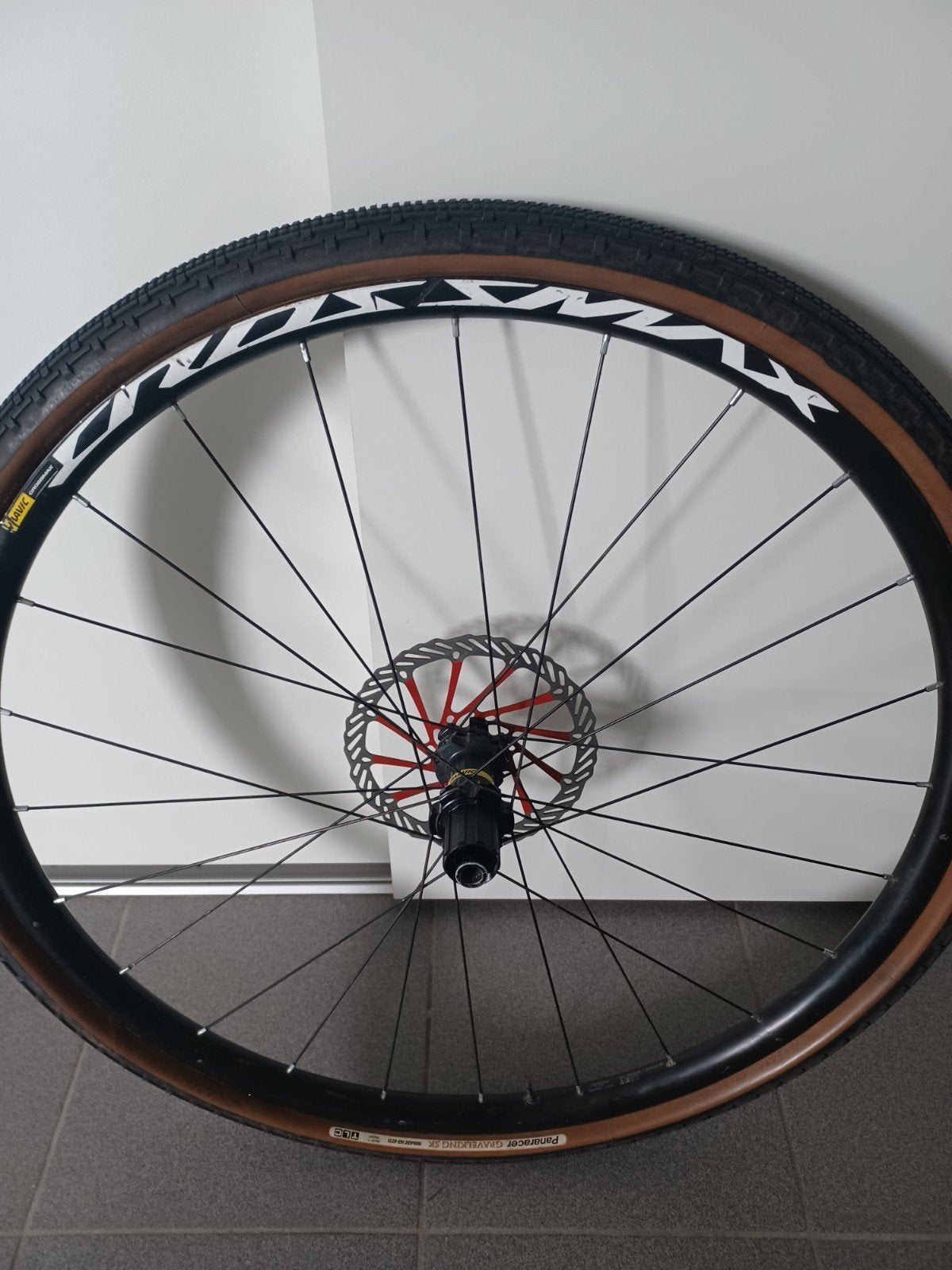 Mavic Crossmax achterwiel en Campagnolo 9 speed cassette, Ophalen of Verzenden, Gebruikt, Wiel