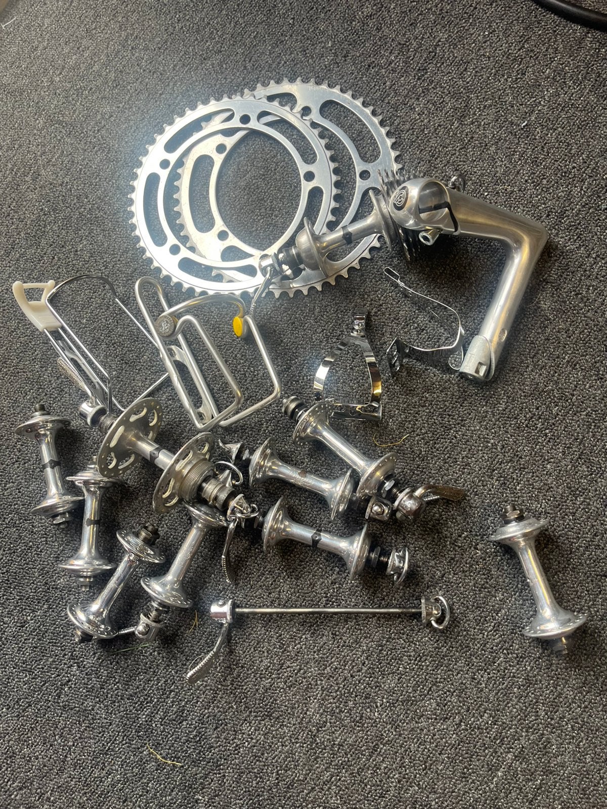 Campagnolo spulletjes met een bijna nieuwe cinelli nok, Overige merken, Aluminium, Ophalen of Verzenden, Zo goed als nieuw