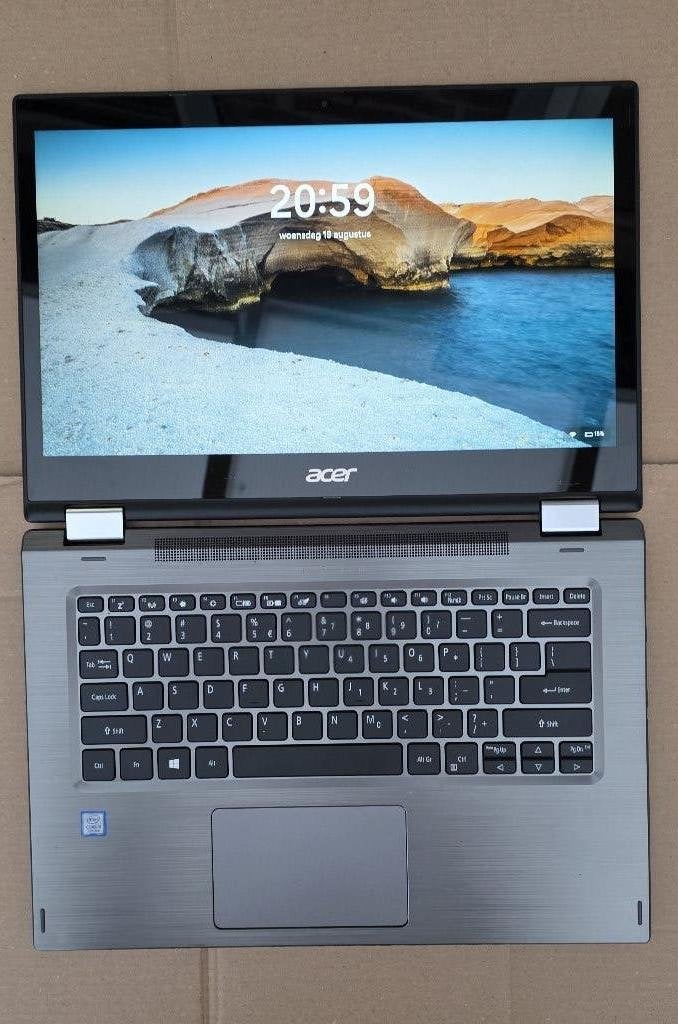 Acer Spin Notebook 14 inch Touch Screen + Optie 24" Monitor, 2 tot 3 Ghz, Ophalen of Verzenden, SSD, 14 inch
