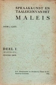 Spraakkunst en taaleigen vam het Maleisch deel1 NR1021, Boeken, Verzenden, Alpha, Gelezen, Overige niveaus