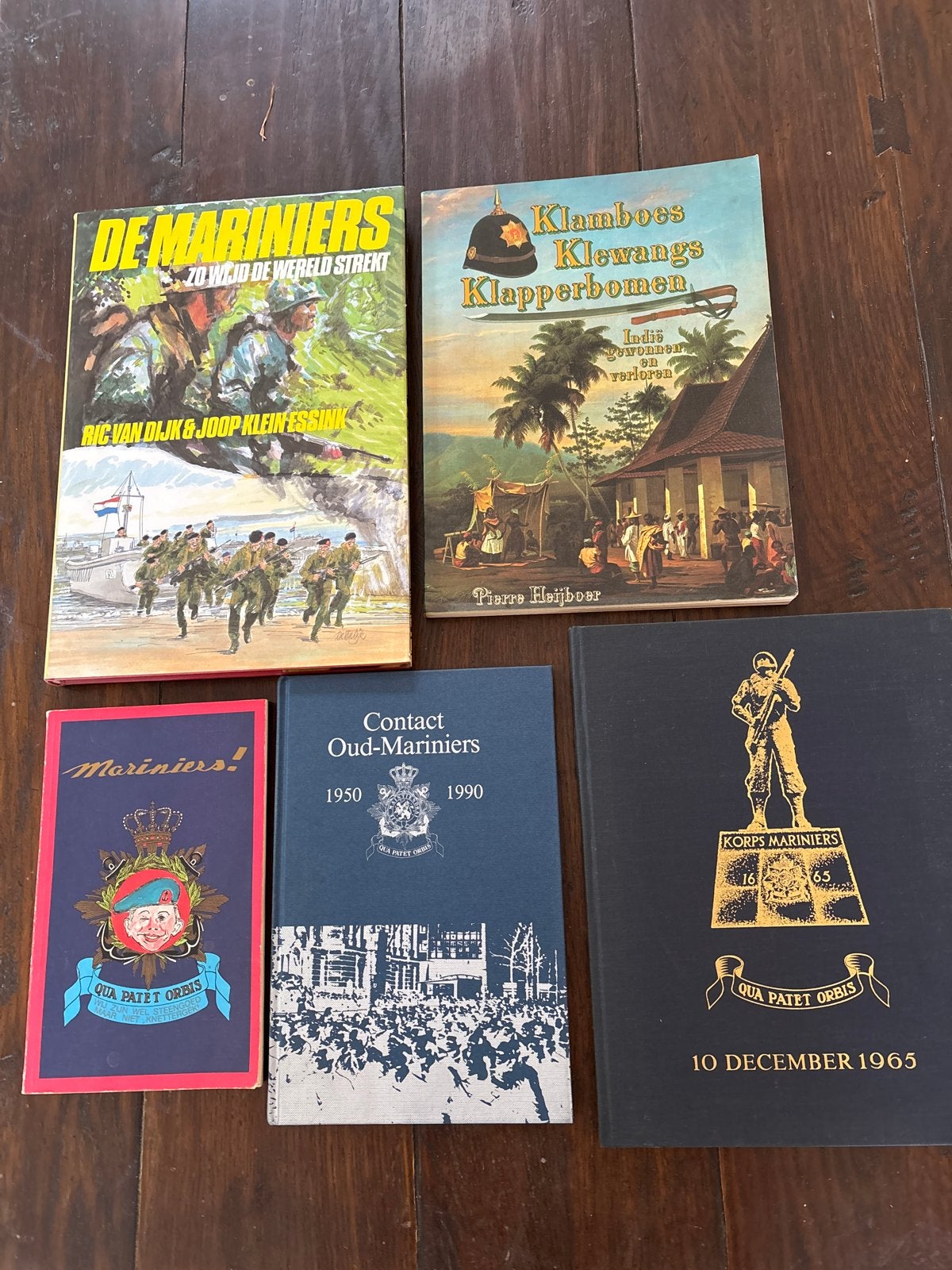 Collectie boeken over Korps Mariniers en Indië, Ophalen of Verzenden, 1945 tot heden, Gelezen, Marine