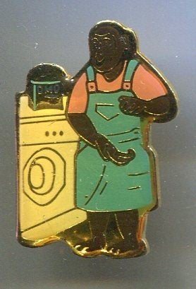 OMO aap bij wasmachine PIN ( BLAD0_062), Ophalen of Verzenden, Zo goed als nieuw, Merk, Speldje of Pin