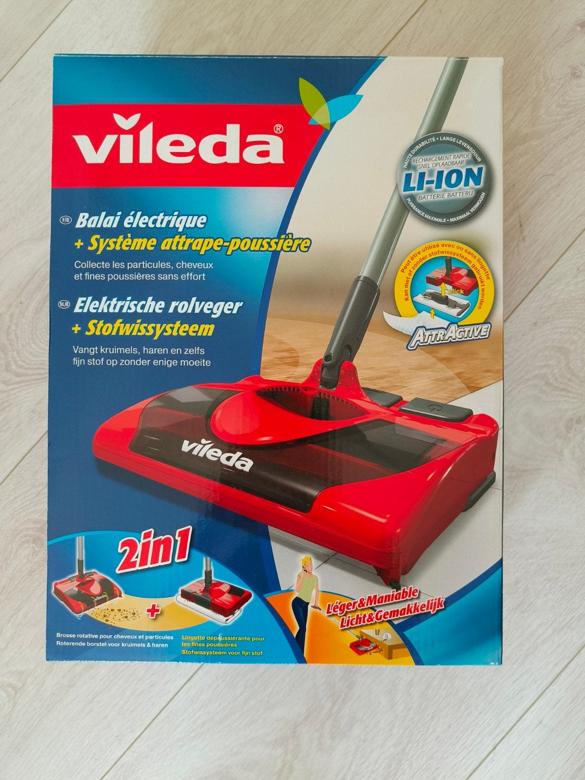 Vileda elektrische rolveger, Ophalen