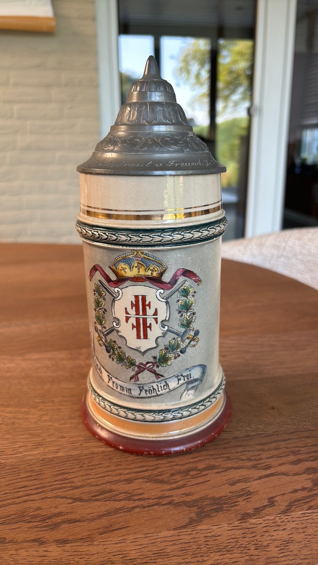 Duitse bierpul/ reservistenkrug 1894, Verzamelen, Verzenden, Duitsland