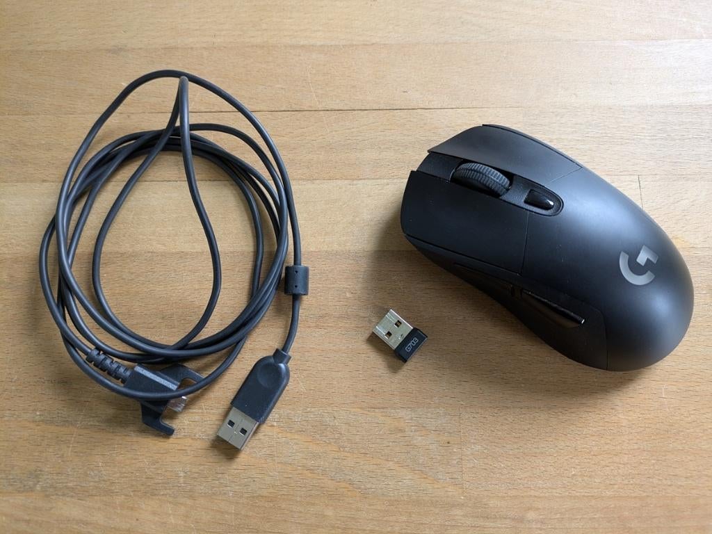 Logitech G703 Lightspeed draadloze muis, Computers en Software, Muizen, Rechtshandig, Muis, Ergonomisch, Logitech