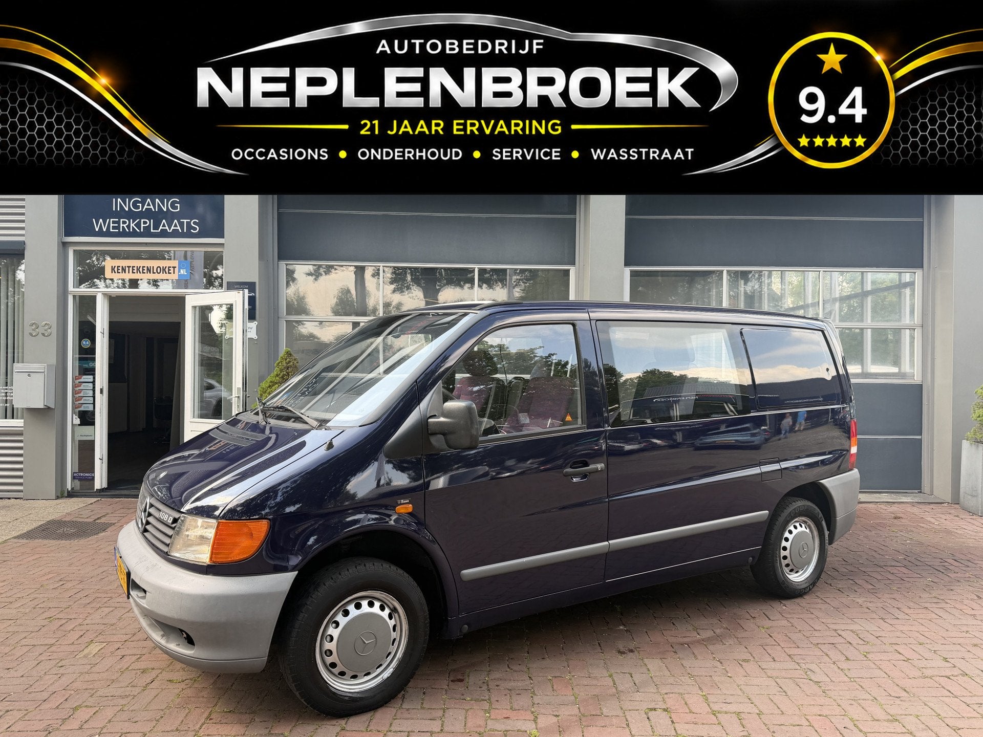 Mercedes-Benz Vito 108 D Amigo Bj 1998 Km 156.000 Nap Lier o, 1780 kg, Stof, Gebruikt, 4 cilinders