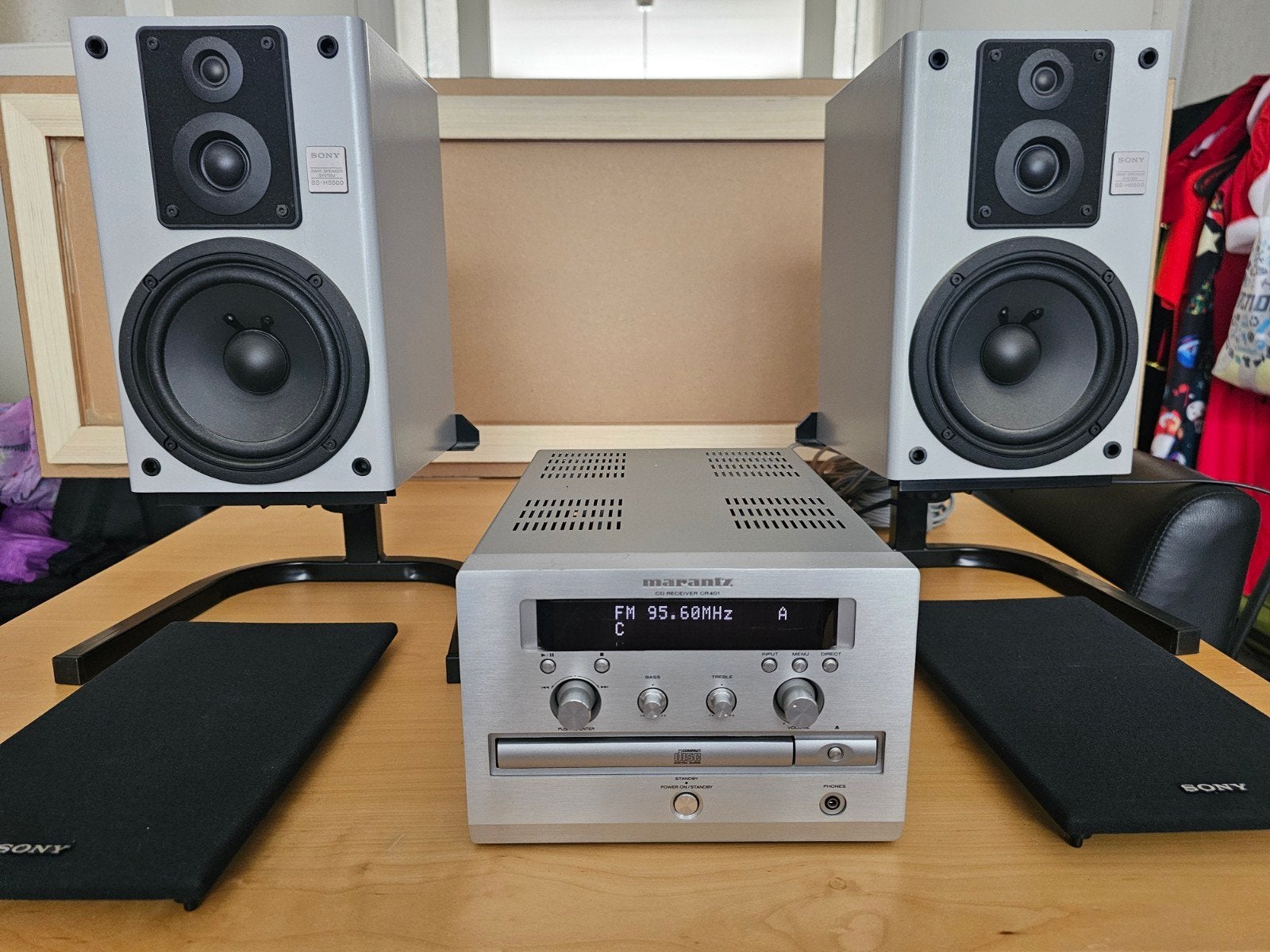 Marantz CD receiver CR 401 met Sony boxen, Audio, Tv en Foto, Stereo-sets, Ophalen