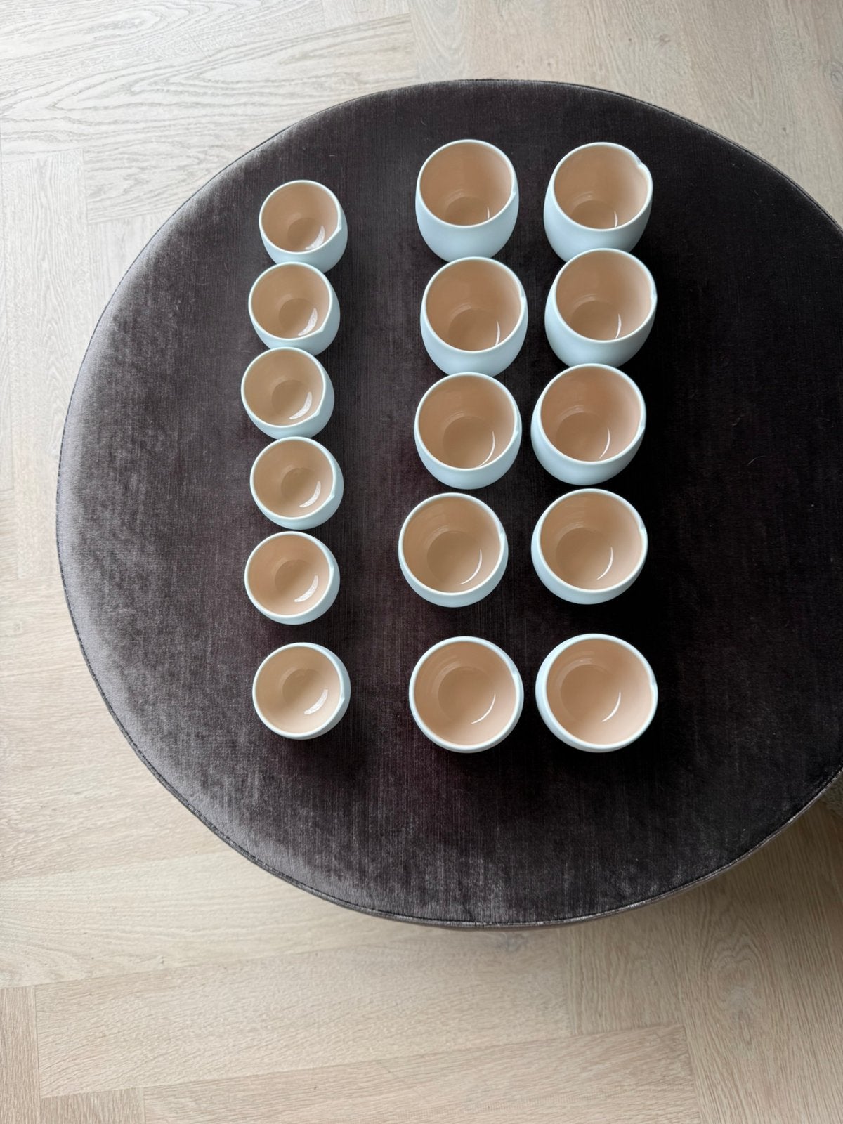 Nespresso Origin lungo en espresso kopjes, Keramiek, Ophalen of Verzenden, Zo goed als nieuw, Effen