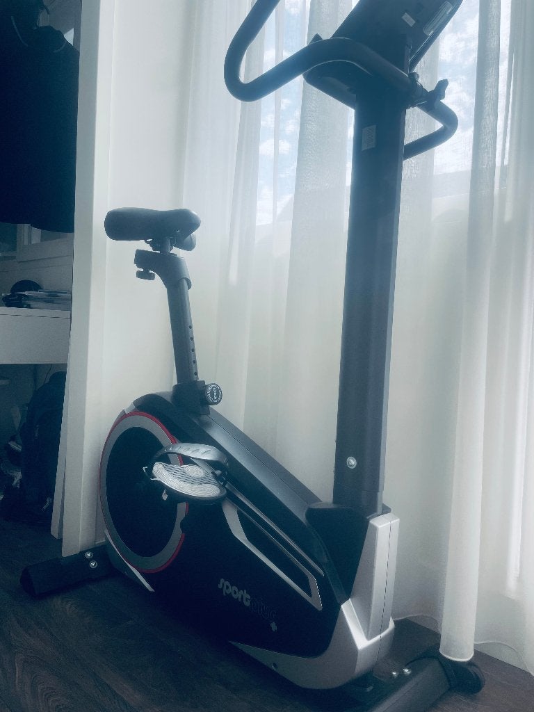 Sportplus Hometrainer, Sport en Fitness, Fitnessapparatuur, Ophalen, Benen, Zo goed als nieuw, Metaal